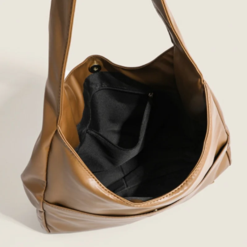 Women's Retro Large Capacity Shoulder Armpit Bag Trendy Spring/Summer Versatile Commuter Crossbody Tote for Everyday Use - Image 2